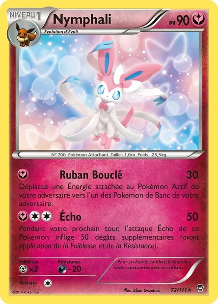 Nymphali, carte Pokémon FFI 72 — extension Poings Furieux
