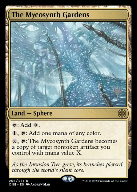 The Mycosynth Gardens, Magic card PONE 256p — Phyrexia: All Will Be One Promos set