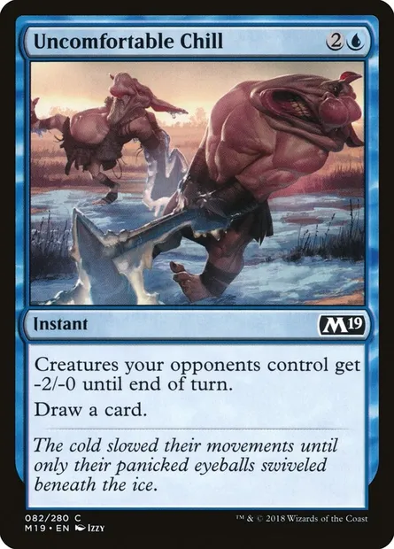 Uncomfortable Chill, Magic card M19 82 — Core Set 2019 set