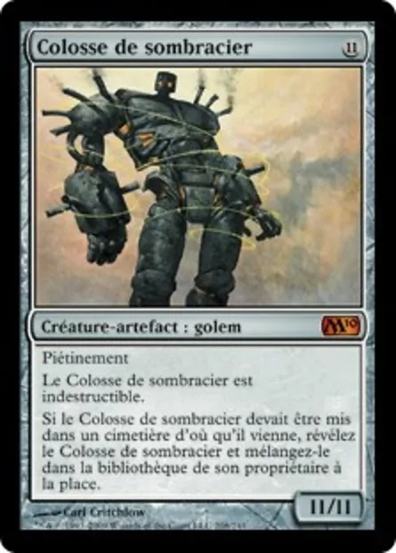 Colosse de sombracier, carte Magic M10 208 — extension Magic 2010
