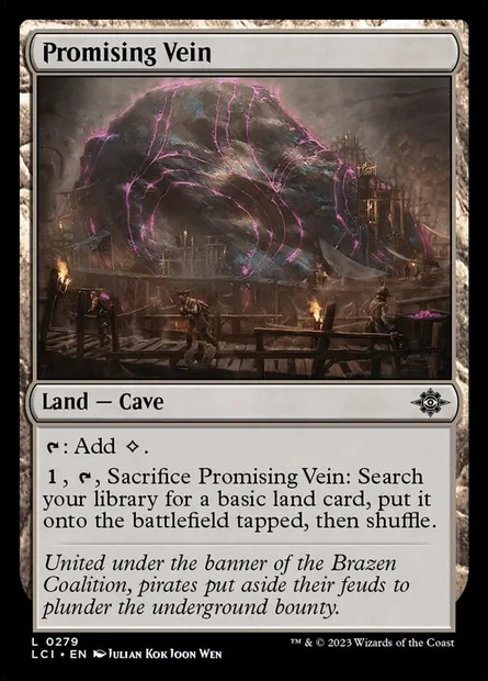 Promising Vein, Magic card LCI 279 — The Lost Caverns of Ixalan set