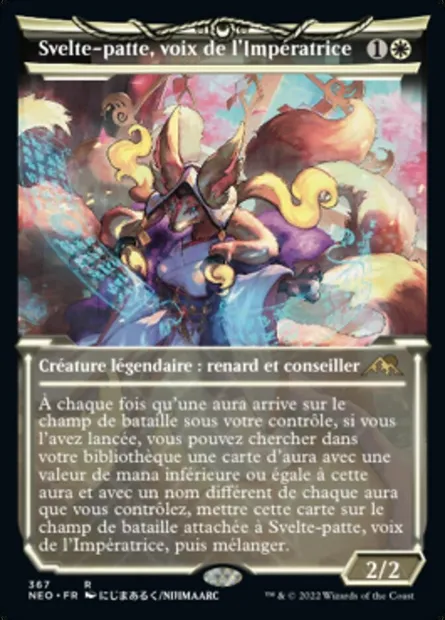 Svelte-patte, voix de l'Impératrice, carte Magic NEO 367 — extension Kamigawa: La Dynastie Néon