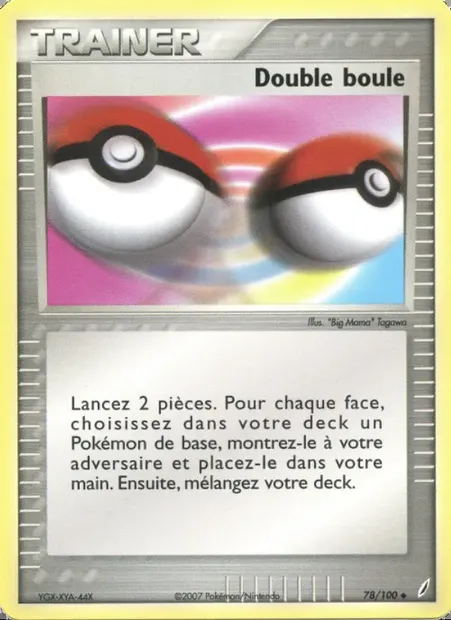 Double boule, carte Pokémon CG 78 — extension EX Gardiens de Cristal