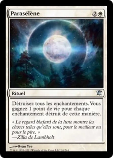 Parasélène, carte Magic ISD 26 — extension Innistrad