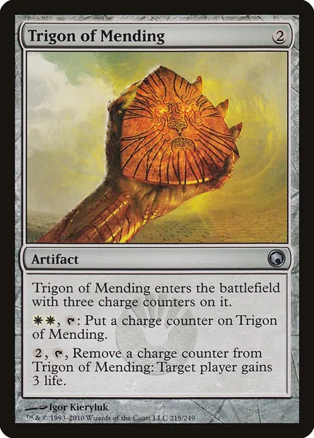 Trigon of Mending, Magic card SOM 215 — Scars of Mirrodin set
