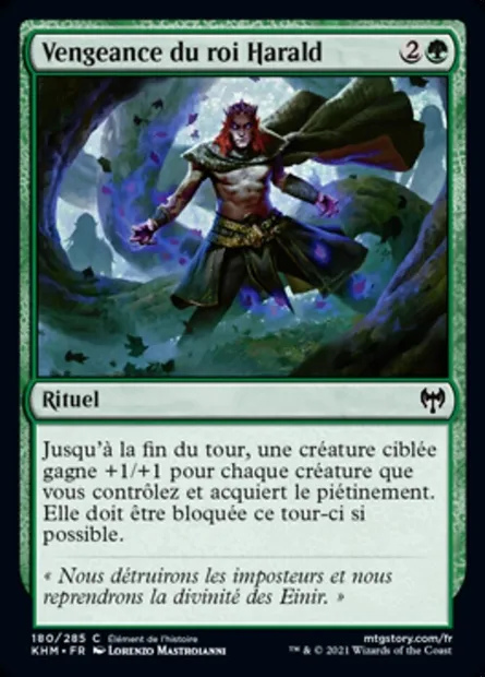 Vengeance du roi Harald, carte Magic KHM 180 — extension Kaldheim