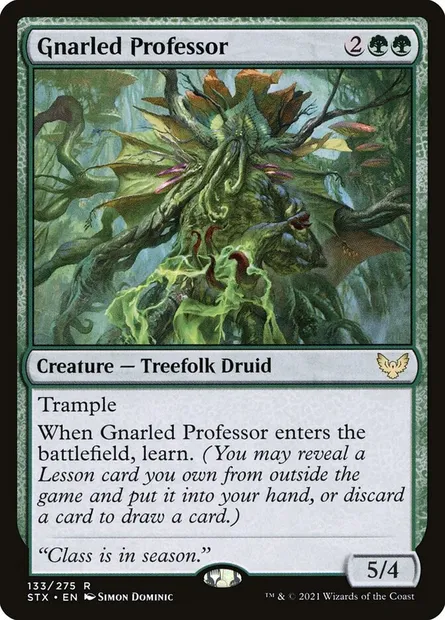 Gnarled Professor, Magic card STX 133 — Strixhaven: School of Mages set