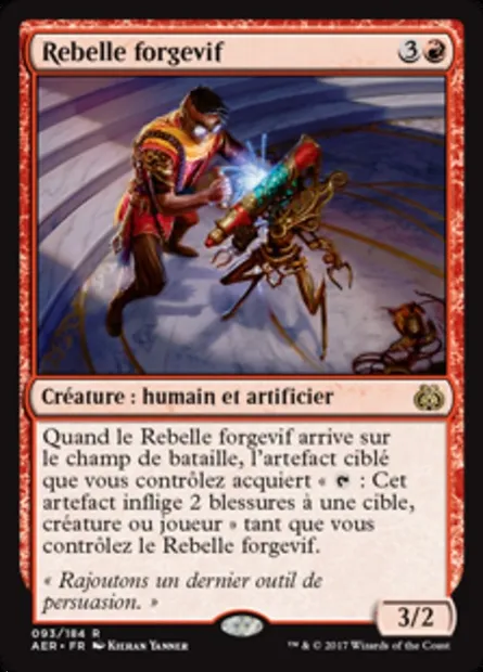 Rebelle forgevif, carte Magic AER 93 — extension La révolte éthérique
