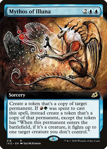 Mythe d'Illuna, carte Magic IKO 318 — extension Ikoria: Lair of Behemoths