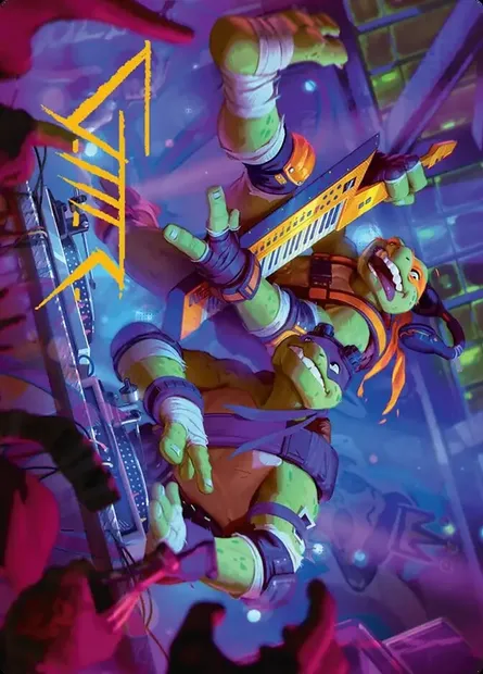 Mikey & Don, Party Planners // Mikey & Don, Party Planners, Magic card ATMT 15 — Teenage Mutant Ninja Turtles Art Series set