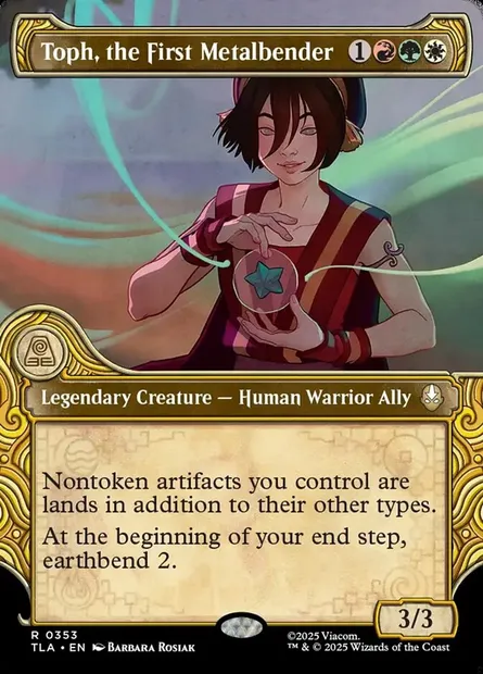 Toph, the First Metalbender, Magic card TLA 353 — Avatar: The Last Airbender set