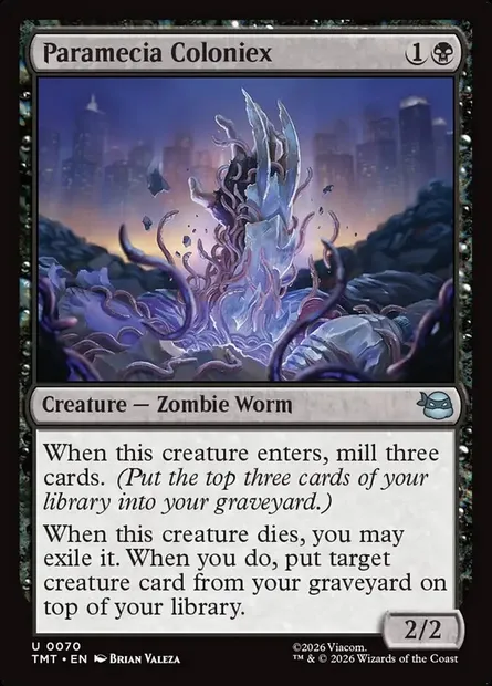 Paramecia Coloniex, Magic card TMT 70 — Teenage Mutant Ninja Turtles set