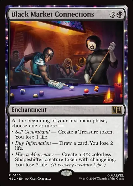 Black Market Connections, Magic card MSC 155 — Marvel Super Heroes Commander set