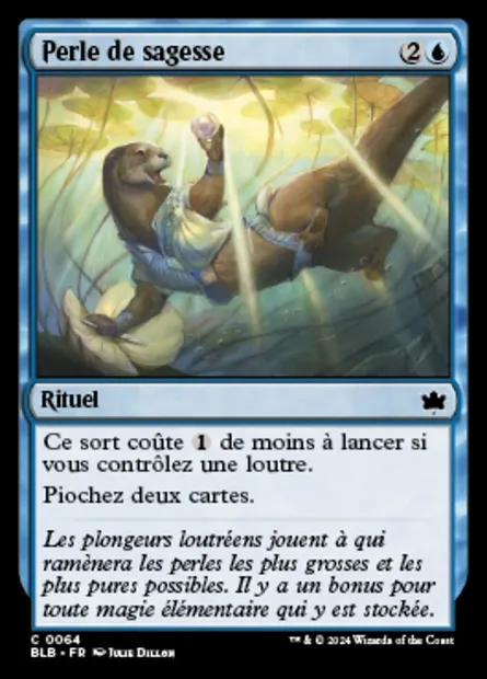 Perle de sagesse, carte Magic BLB 64 — extension Bloomburrow