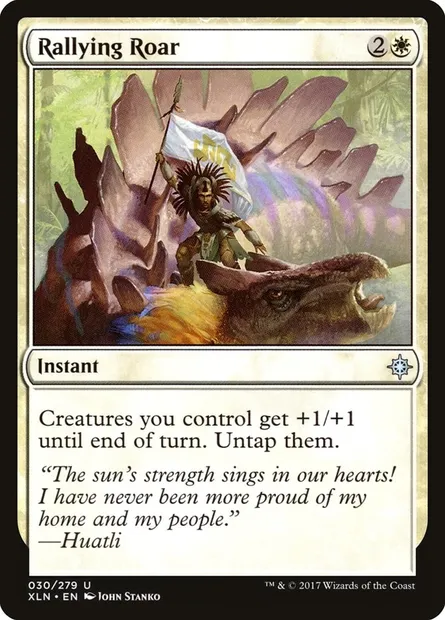 Rallying Roar, Magic card XLN 30 — Ixalan set