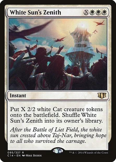 White Sun's Zenith, Magic card C14 95 — Commander 2014 set