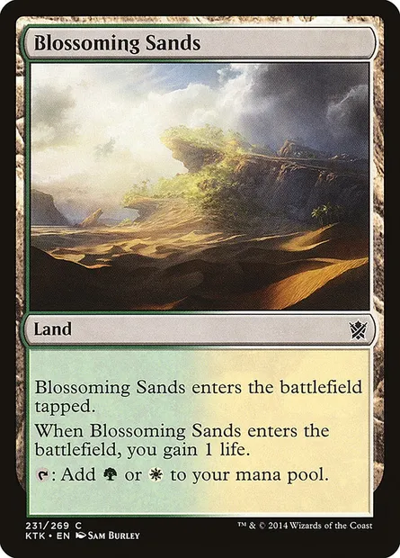 Blossoming Sands, Magic card KTK 231 — Khans of Tarkir set