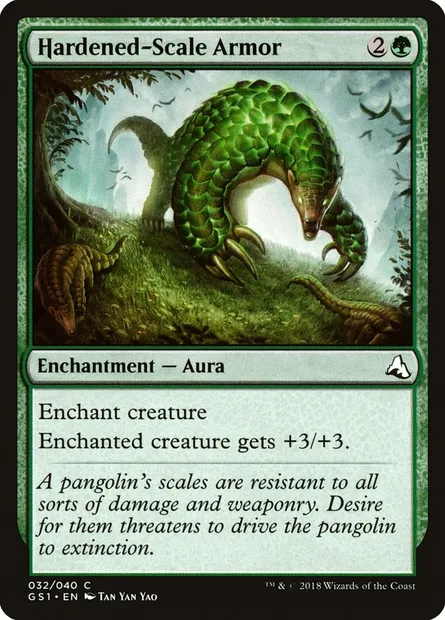 Hardened-Scale Armor, carte Magic GS1 32 — extension Global Series Jiang Yanggu & Mu Yanling