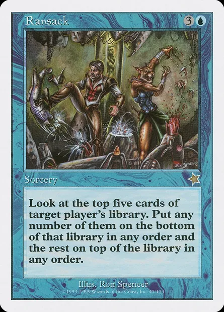 Ransack, Magic card S99 47 — Starter 1999 set