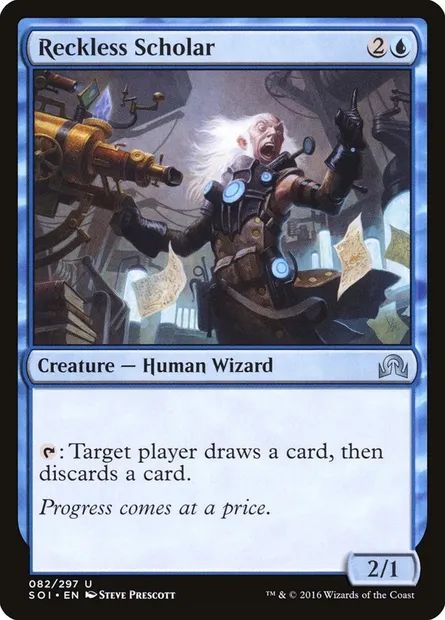 Reckless Scholar, Magic card SOI 82 — Shadows over Innistrad set