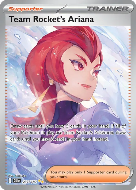 Team Rocket's Ariana, Pokémon card DRI 237 — Destined Rivals set