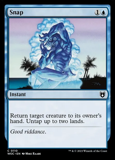 Snap, Magic card WOC 110 — Wilds of Eldraine Commander set