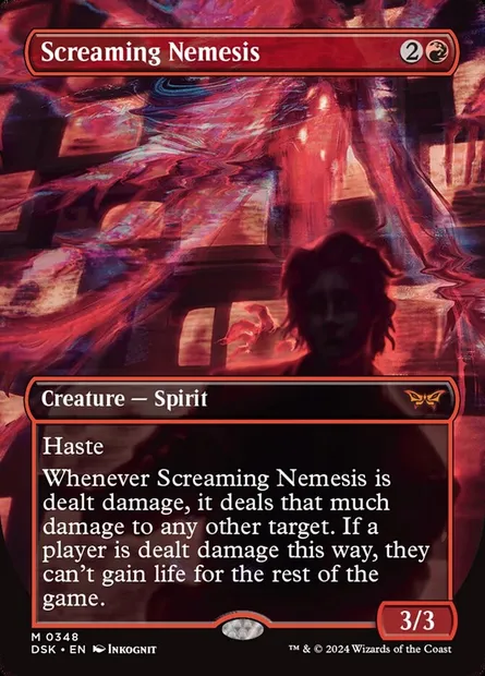 Screaming Nemesis, Magic card DSK 348 — Duskmourn: House of Horror set