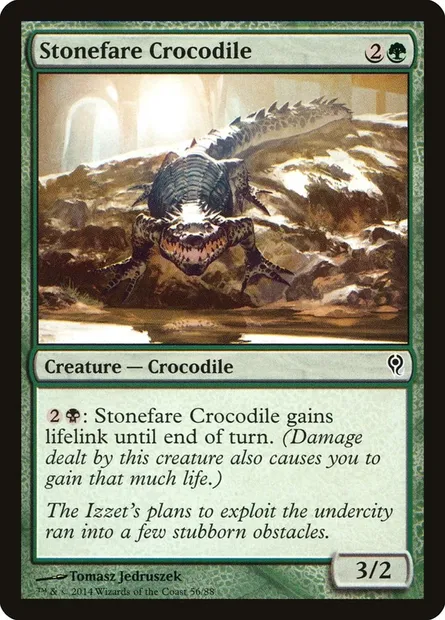 Stonefare Crocodile, Magic card DDM 56 — Duel Decks: Jace vs. Vraska set