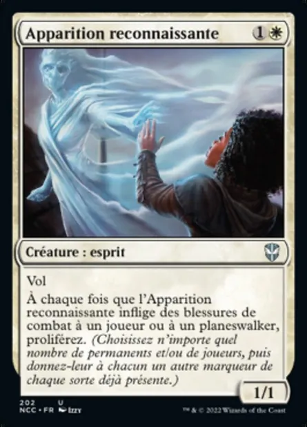 Apparition reconnaissante, carte Magic NCC 202 — extension New Capenna Commander