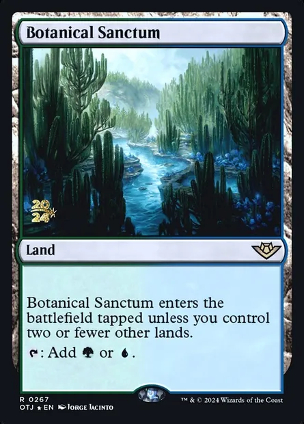 Botanical Sanctum, Magic card POTJ 267s — Outlaws of Thunder Junction Promos set