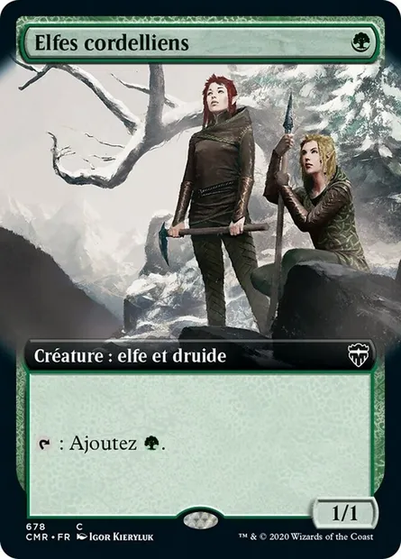 Elfes cordelliens, carte Magic CMR 678 — extension Commander Legends