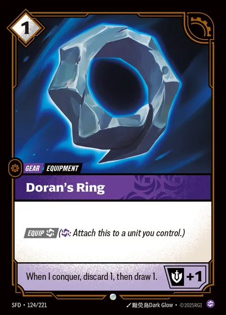 Doran's Ring, carte Riftbound SFD 124 — extension Spiritforged