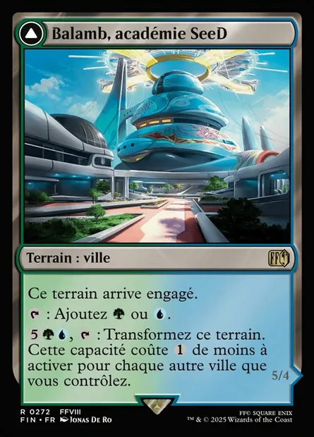 Balamb Garden, SeeD Academy // Balamb Garden, Airborne, carte Magic FIN 272 — extension Final Fantasy