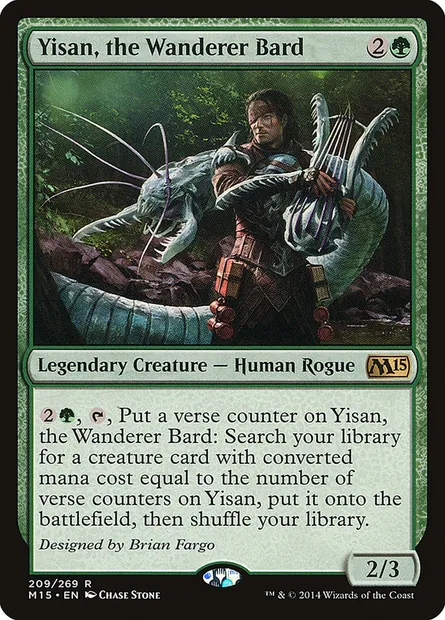 Yisan, the Wanderer Bard, Magic card M15 209 — Magic 2015 set