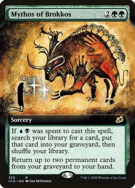 Mythe de Brokkos, carte Magic IKO 329 — extension Ikoria: Lair of Behemoths