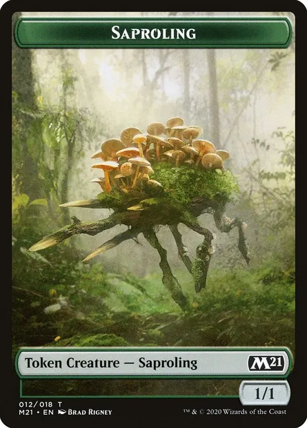 Saproling, Magic card TM21 12 — Core Set 2021 Tokens set