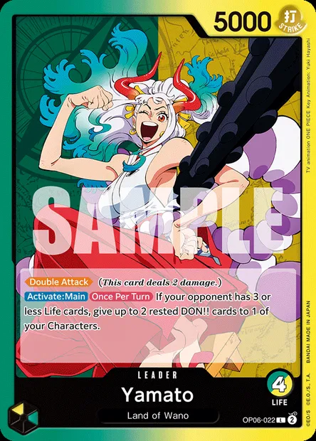 Yamato, carte One Piece OP06-022 — extension ONE PIECE CARD THE BEST