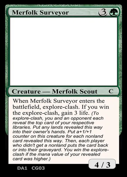 Merfolk Surveyor, carte Magic UNK CG03d — extension Unknown Event