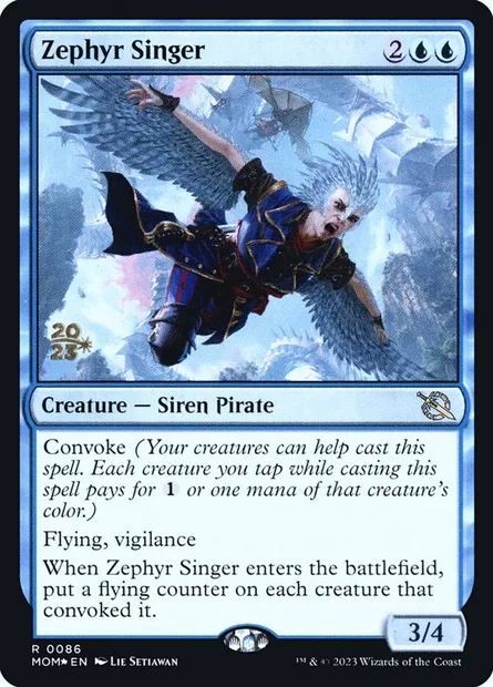 Zephyr Singer, Magic card PMOM 86s — March of the Machine Promos set