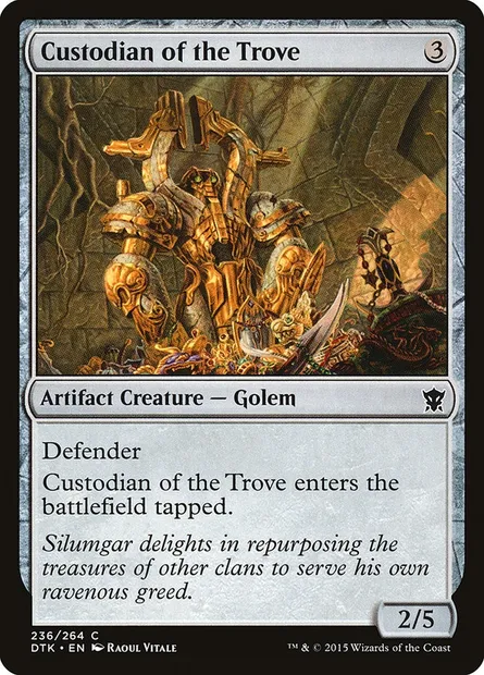 Custodian of the Trove, Magic card DTK 236 — Dragons of Tarkir set