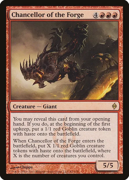 Chancellor of the Forge, Magic card NPH 81 — New Phyrexia set