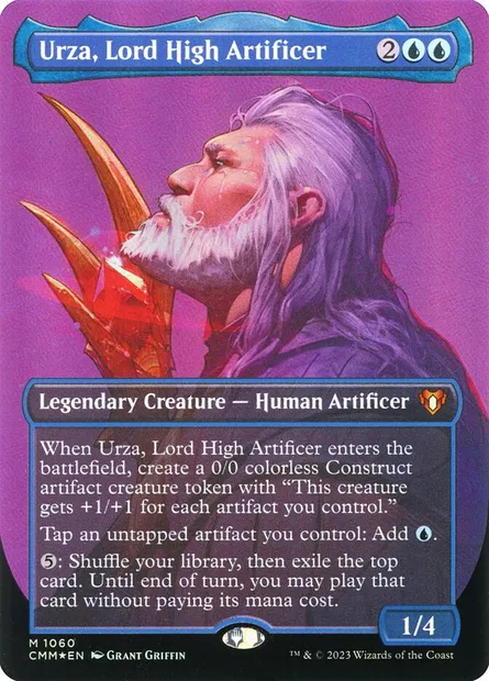 Urza, Lord High Artificer, Magic card CMM 1060 — Commander Masters set