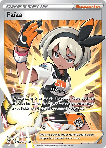 Faïza, carte Pokémon ASR TG25 — extension Astres Radieux