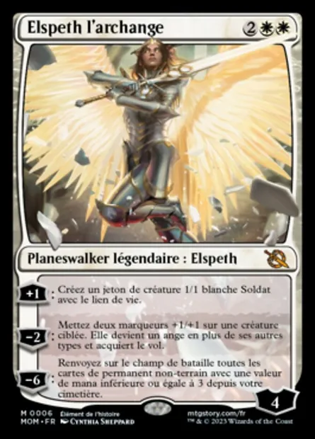 Elspeth l'archange, carte Magic MOM 6 — extension L'invasion des machines