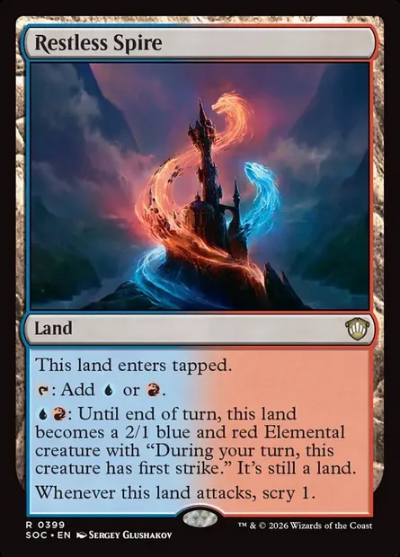 Tour tourmentée, carte Magic SOC 399 — extension Secrets of Strixhaven Commander