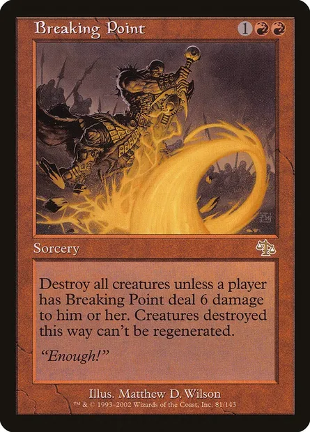 Point de rupture, carte Magic JUD 81 — extension Jugement