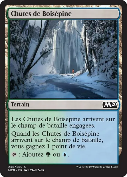 Chutes de Boisépine, carte Magic M20 258 — extension Core Set 2020