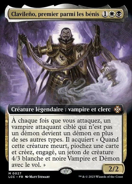 Clavileño, premier parmi les bénis, carte Magic LCC 27 — extension The Lost Caverns of Ixalan Commander