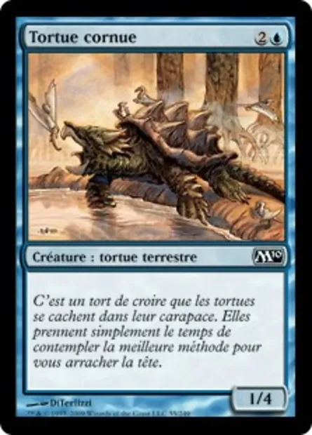 Tortue cornue, carte Magic M10 55 — extension Magic 2010