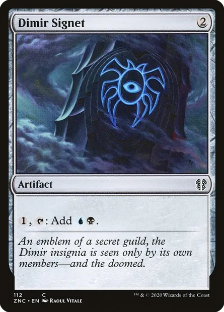 Dimir Signet, Magic card ZNC 112 — Zendikar Rising Commander set